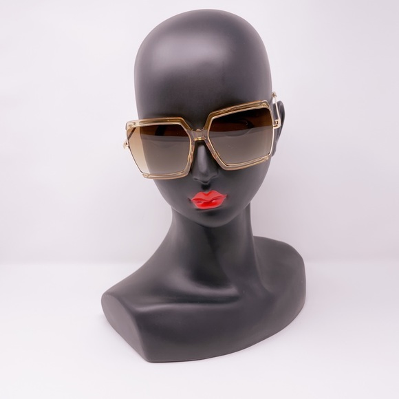 Oversized Square Metal Sunglasses - Picture 8 of 8